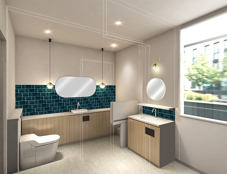 綾瀬亀有ロハス歯科＆矯正歯科のブラッシングスペース