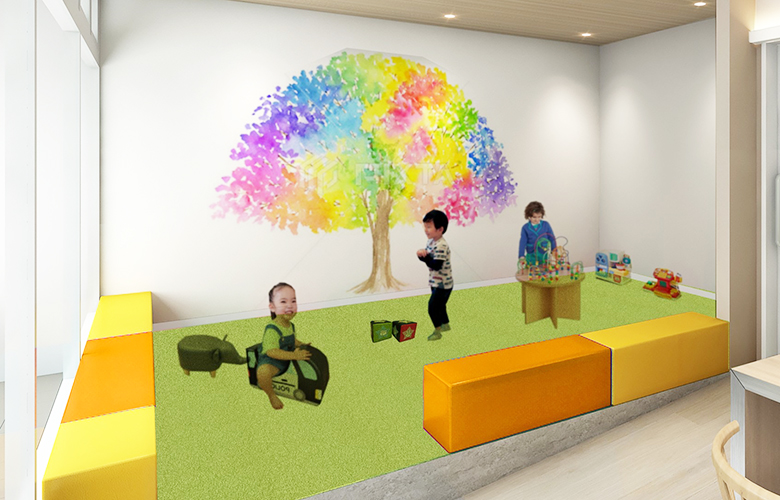 綾瀬亀有ロハス歯科＆矯正歯科の大型キッズスペース